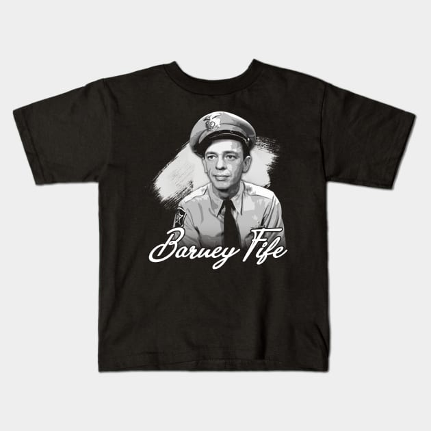 Mayberry's Comic Relief Barney Fife Iconic Character Tee Kids T-Shirt by Zombie Girlshop